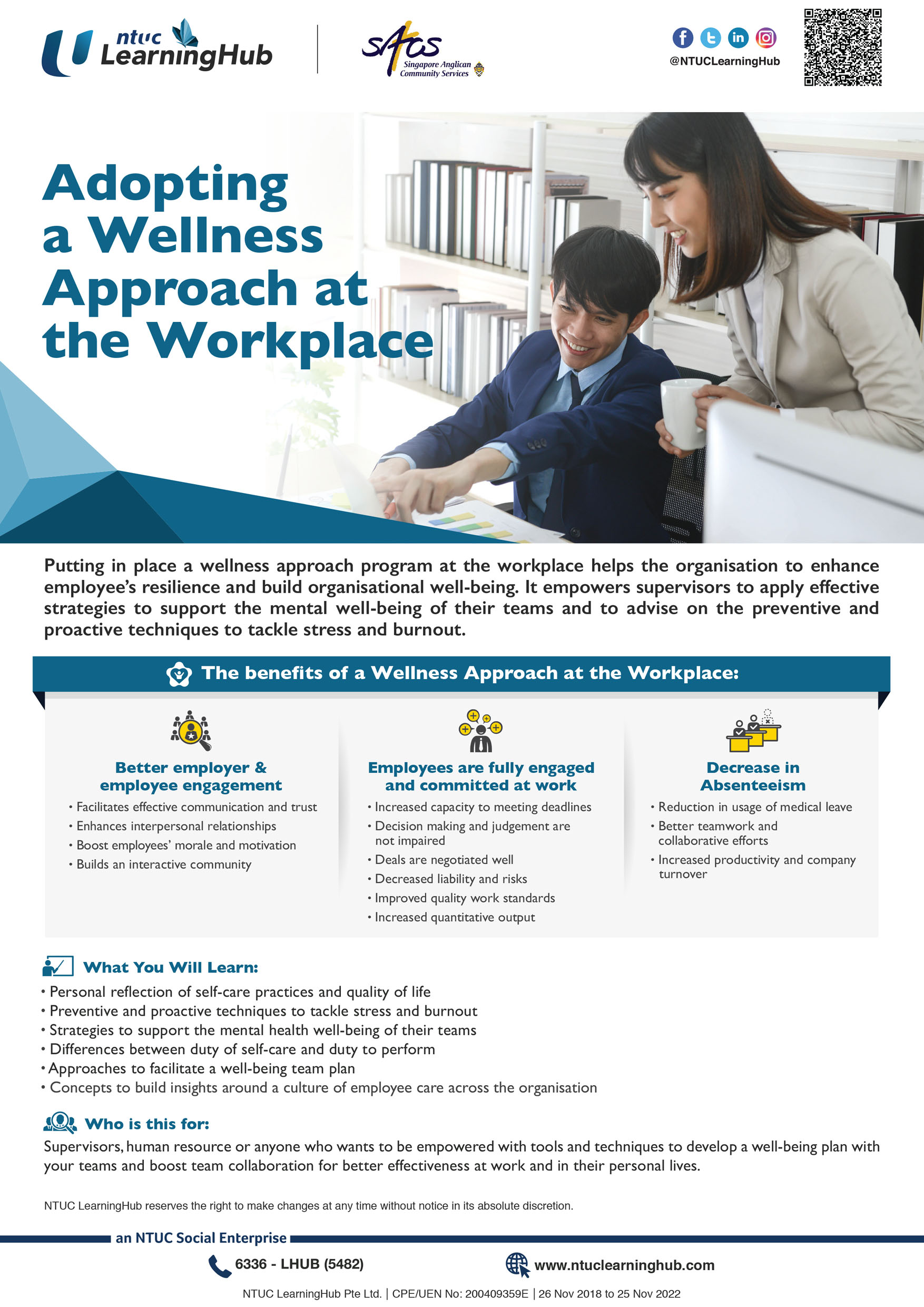 EAP+ Course: Adopting A Wellness Approach At the Workplace