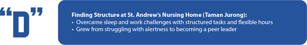 Finding Structure at St. Andrew’s Nursing Home (Taman Jurong) IES TEWIP Testimonial A